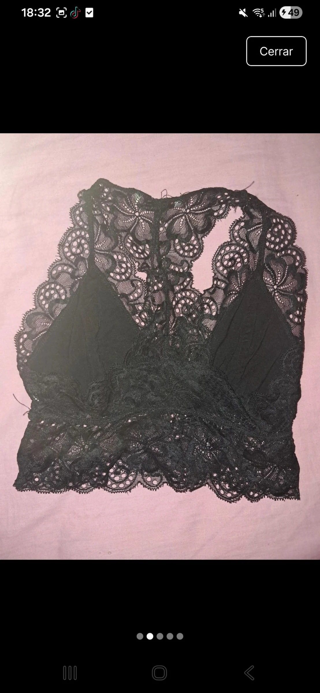 Top de renda duplo – photo 2